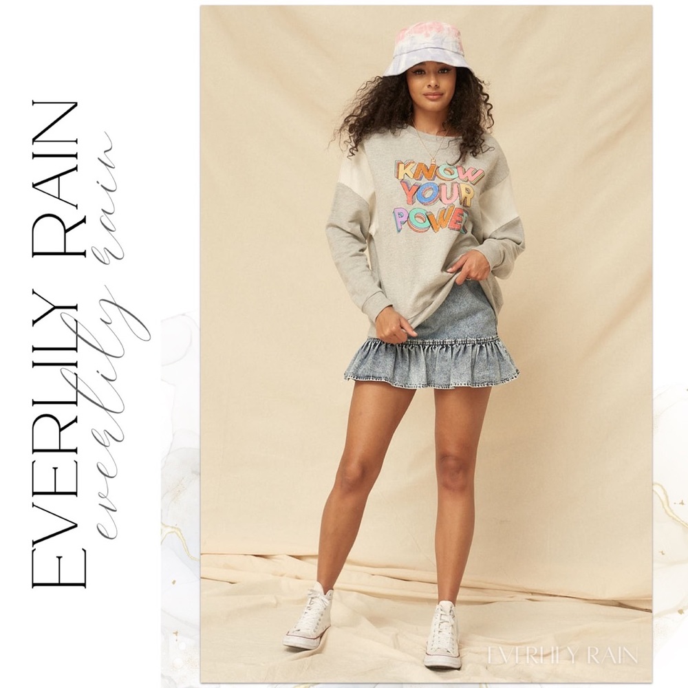 Know Your Power Vintage Graphic Sweatshirt - Picture 4 of 14